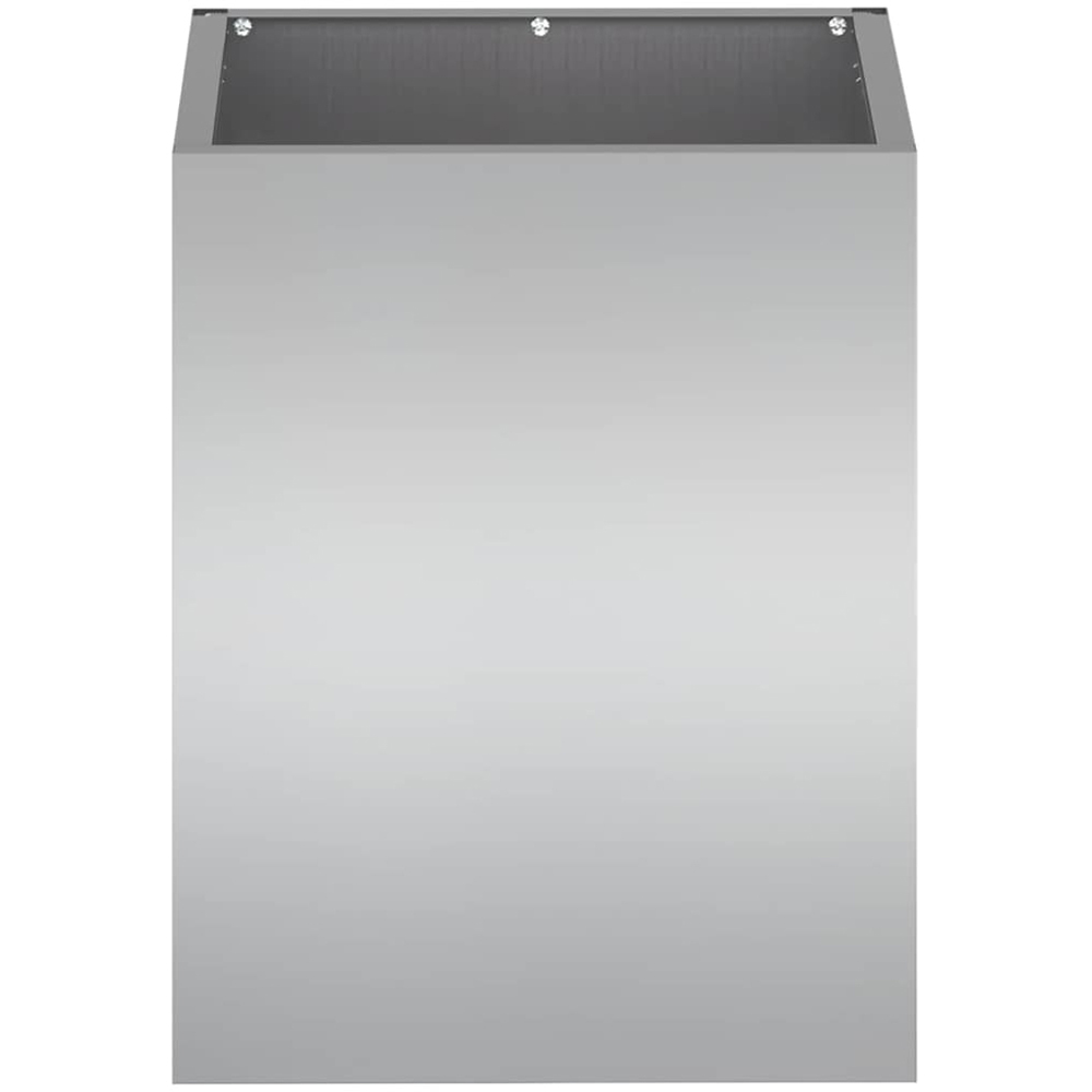 vidaXL Silver Galvanised Steel Garden Planter 40 x 32 x 32cm Image 4