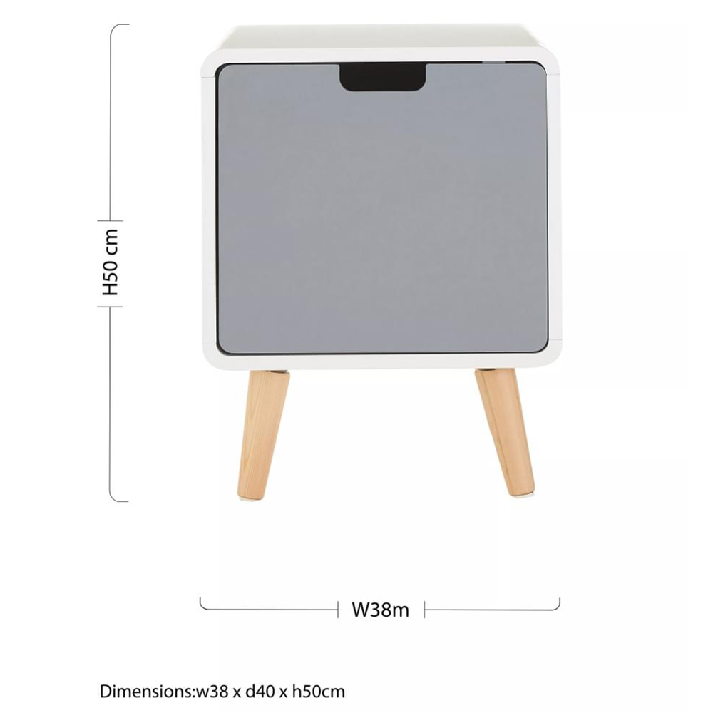 Premier Housewares Milo Single Door Cabinet Image 9