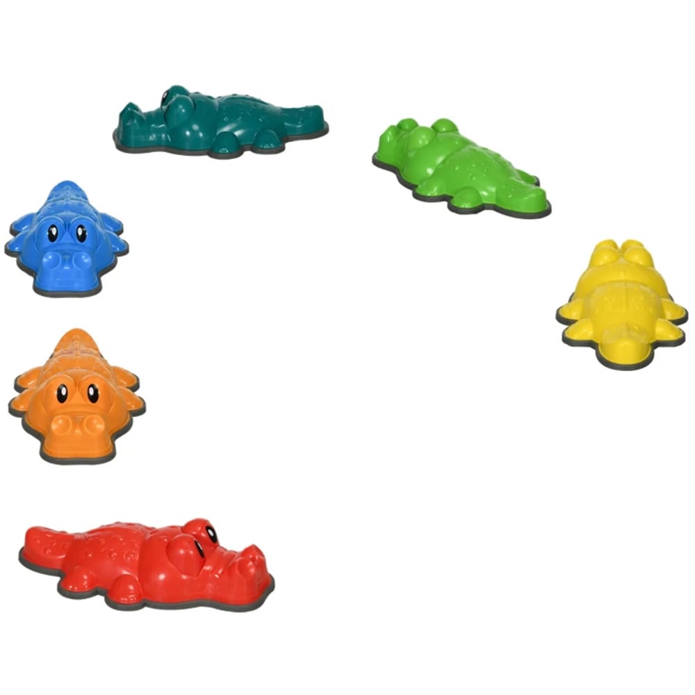 ZONEKIZ 6 Piece Crocodile Shaped Stepping Stone Image 1