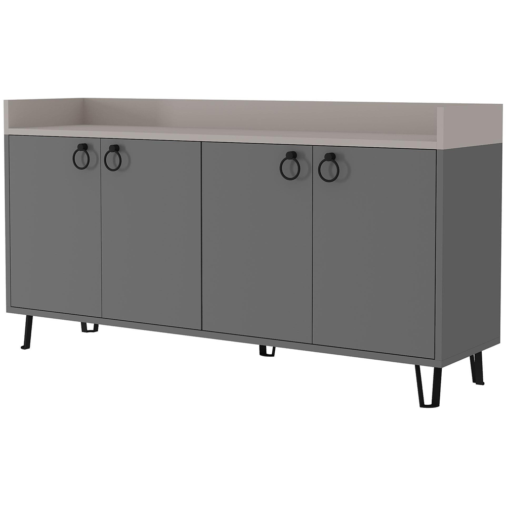 Decortie Dea 4 Door Anthracite Console Table Image 2