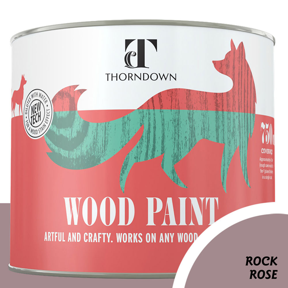 Thorndown Rock Rose Satin Wood Paint 750ml Image 3