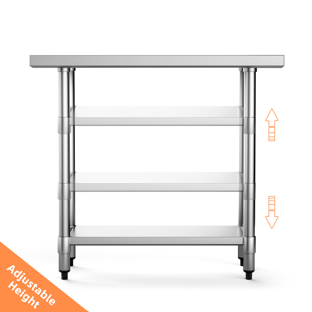 Costway Height Adjustable Kitchen Table 61 x 91cm Image 4