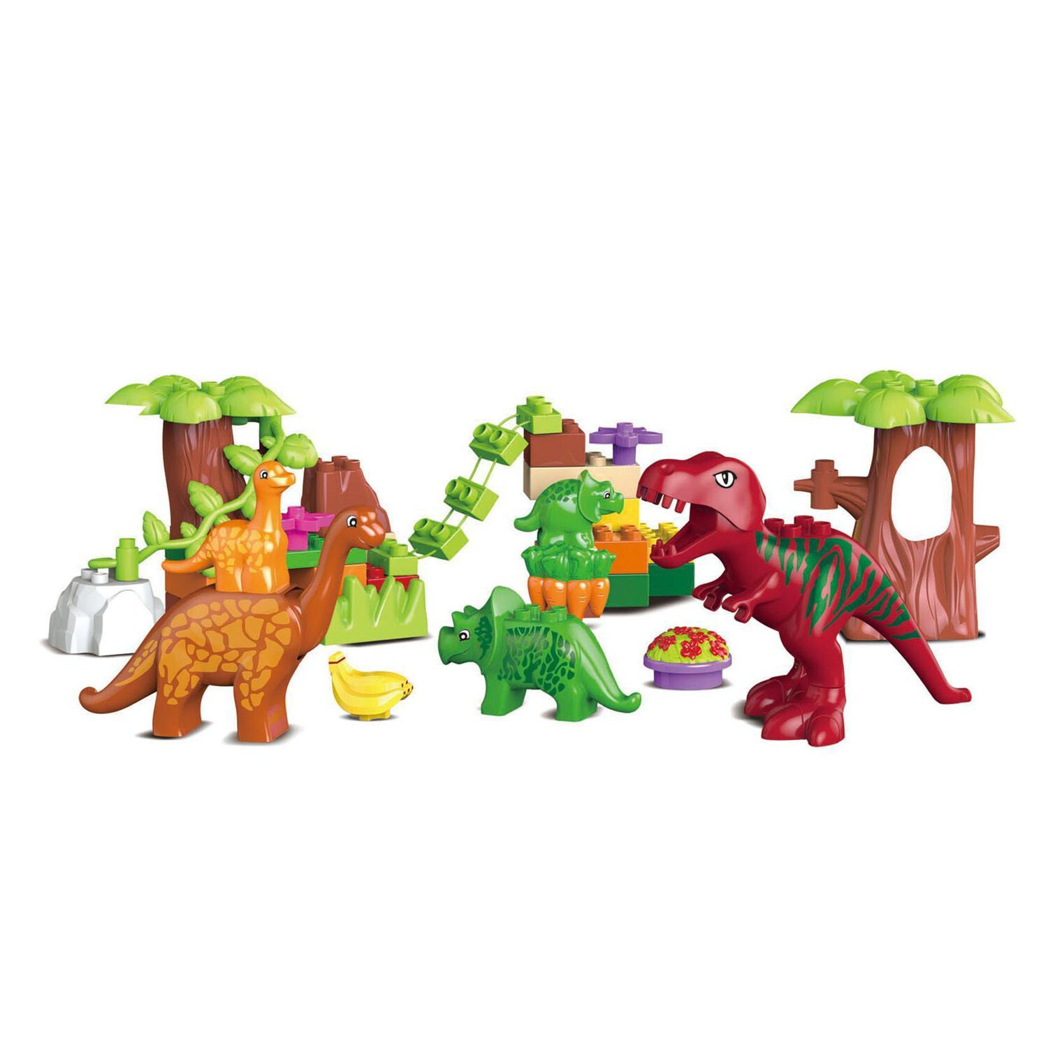 40 Piece Dinosaur Paradise Blocks - Multicolour Image