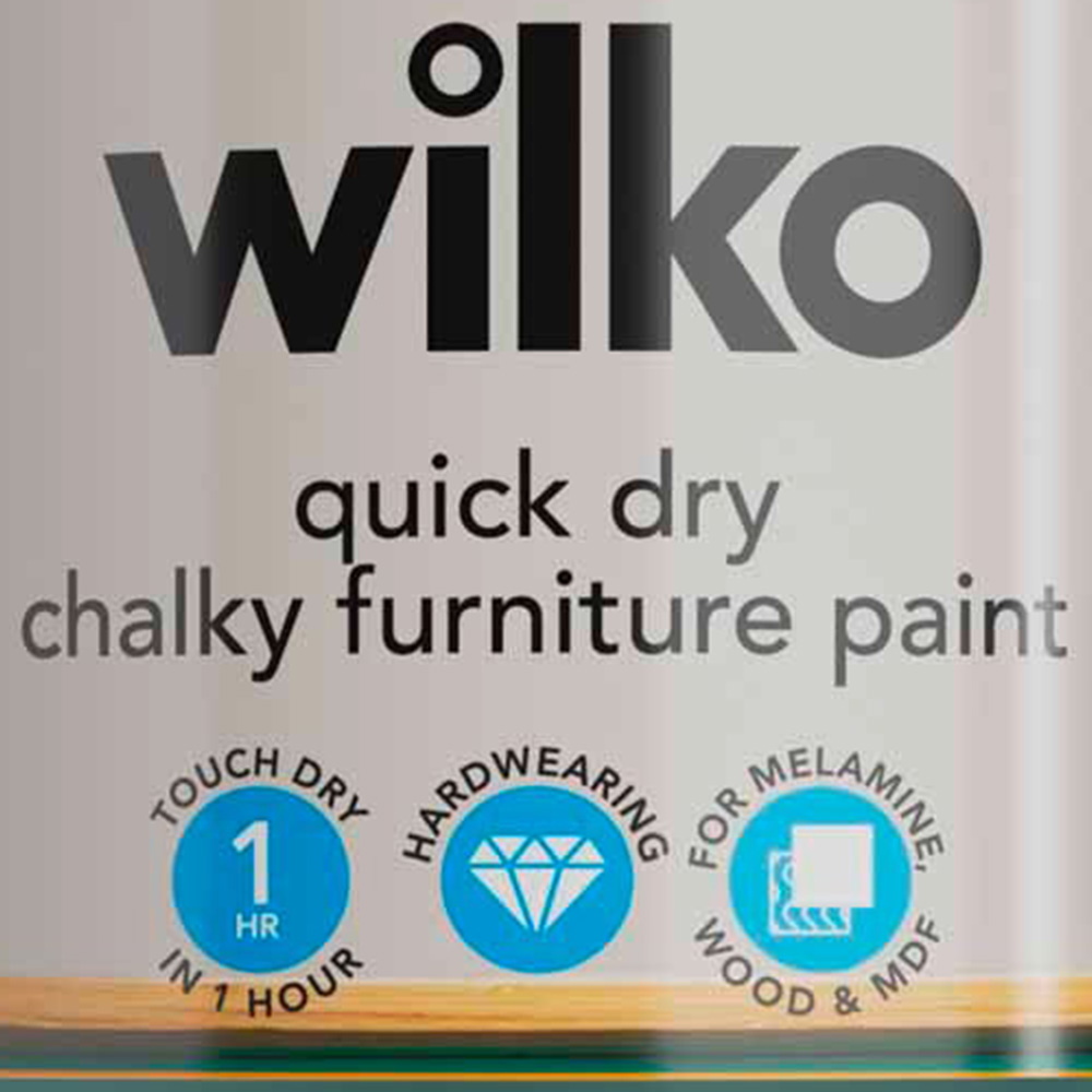 Wilko Quick Dry Deepest Green Furniture Paint 750ml Image 3