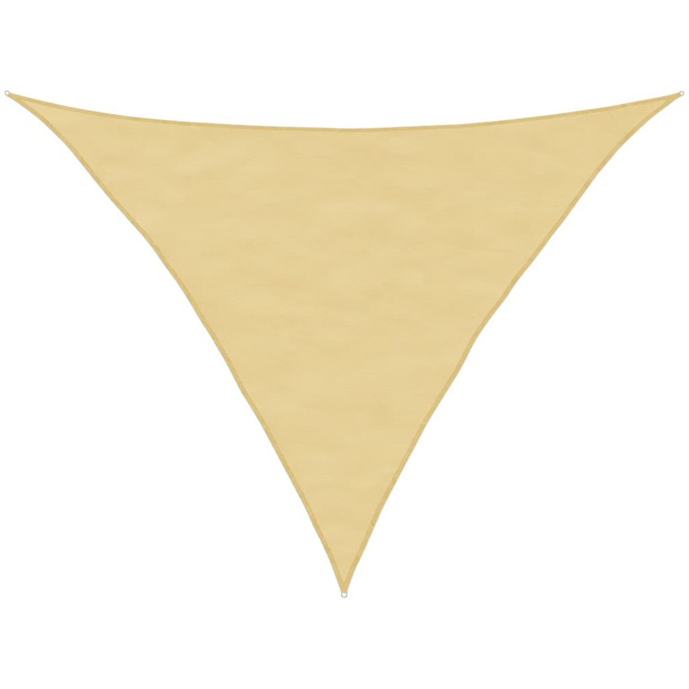 vidaXL Yellow Triangular Sun Shade Sail 3 x 3 x 4.24m Image 1
