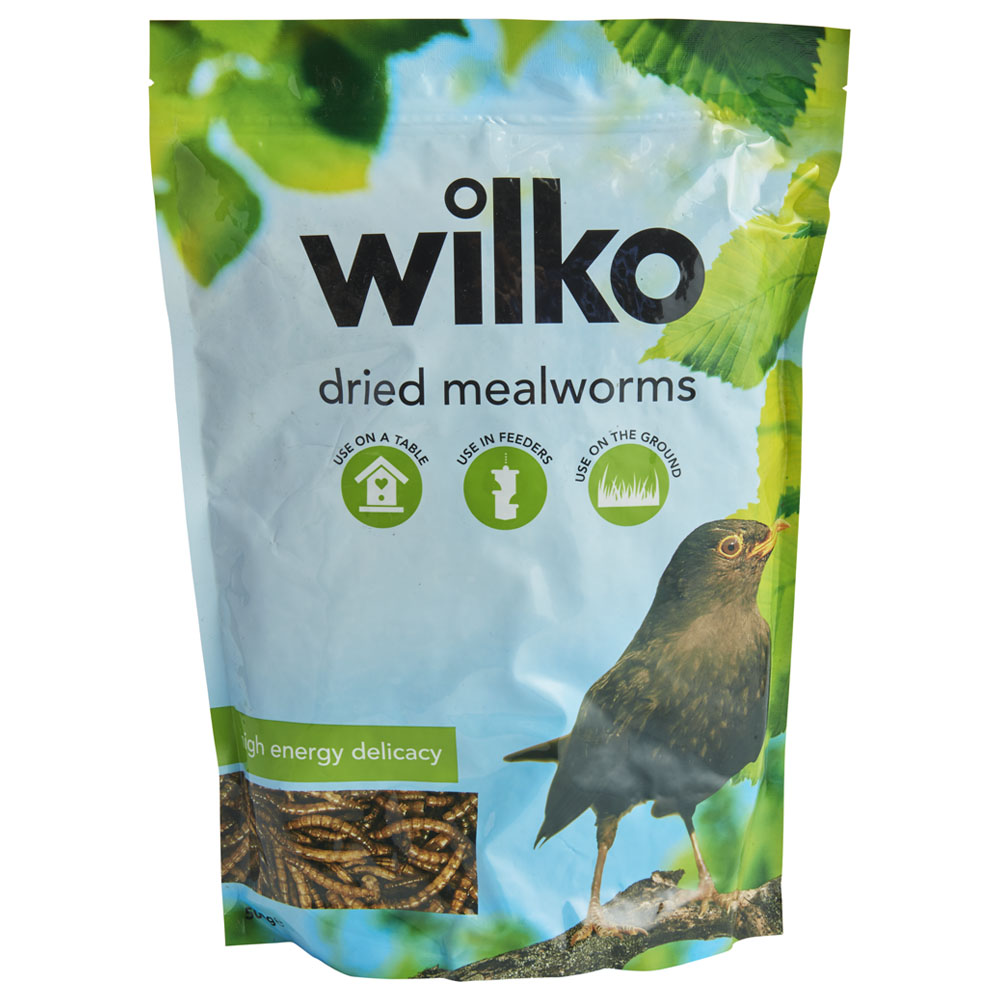 Wilko Wild Bird Dried Mealworms 500g Image 1
