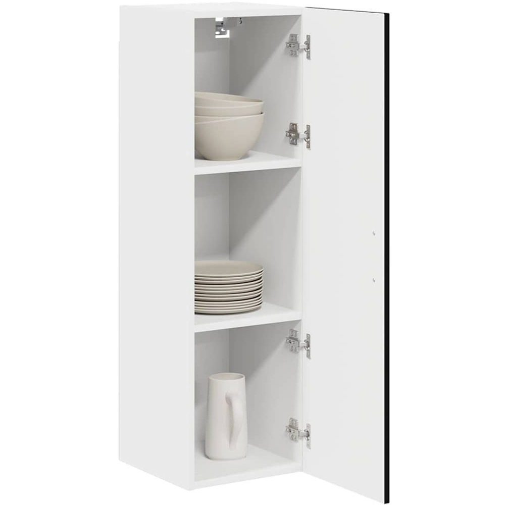 vidaXL Single Door Black Kitchen Wall Cabinet Image 3
