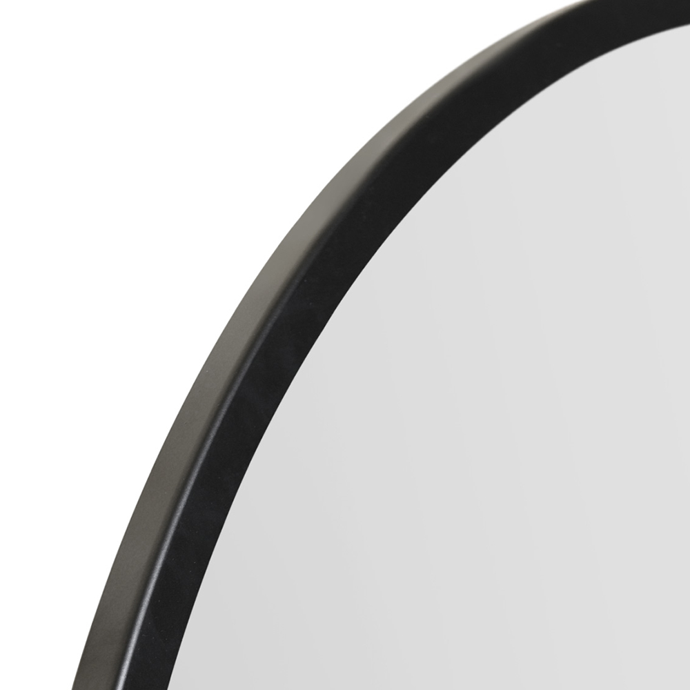 The Fenestra Black Metal Wall Mirror 120 x 120cm Image 5