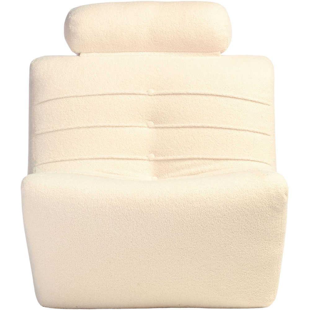 Desser Furniture Vanilla Boucle Fabric Cosy Chair Image 4
