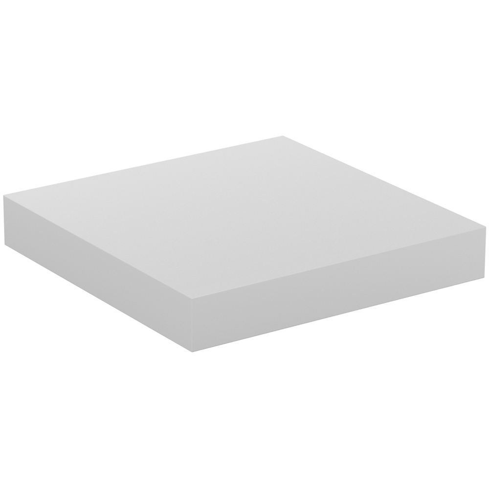 Homebase 25cm Matt White Floating Shelf 2 Pack Image 4