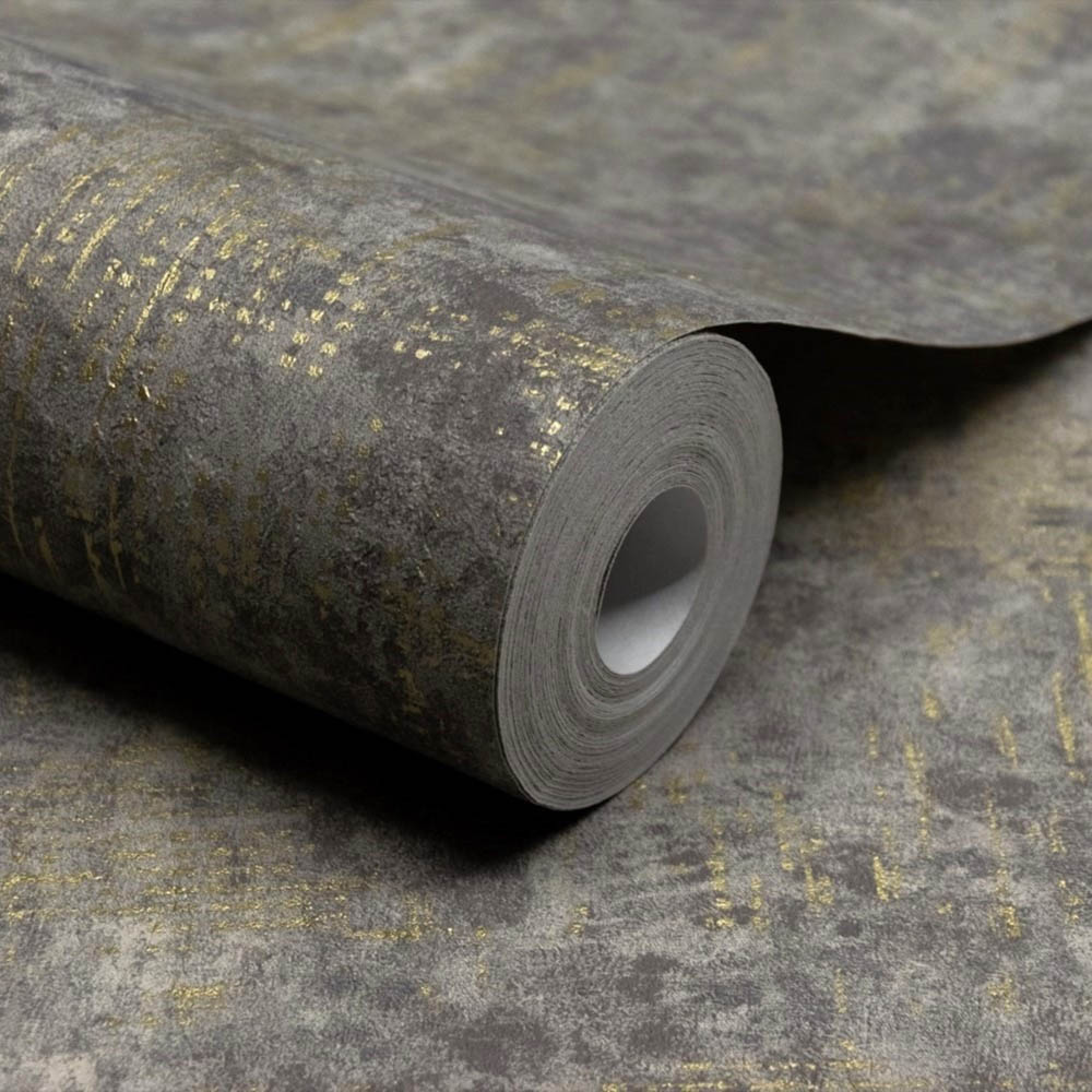 Grandeco Anethe Textile Charcoal Textured Wallpaper By Paul Moneypenny Image 2