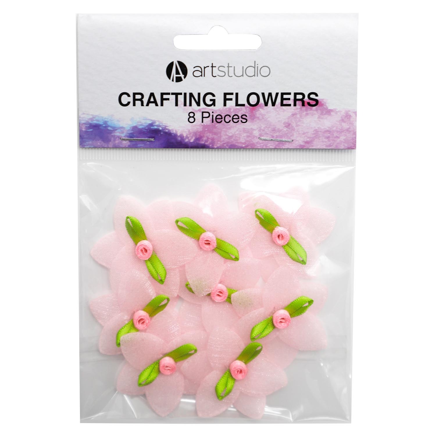 Pack of Eight Art Studio Crafting Flowers Image