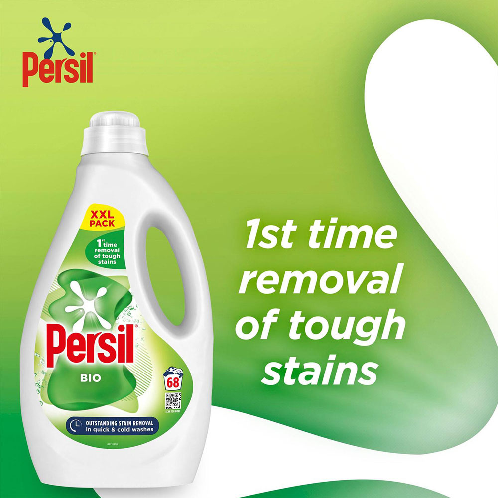 Persil Bio Liquid Detergent XXL 68 Washes 1.836L 3 Pack Image 5