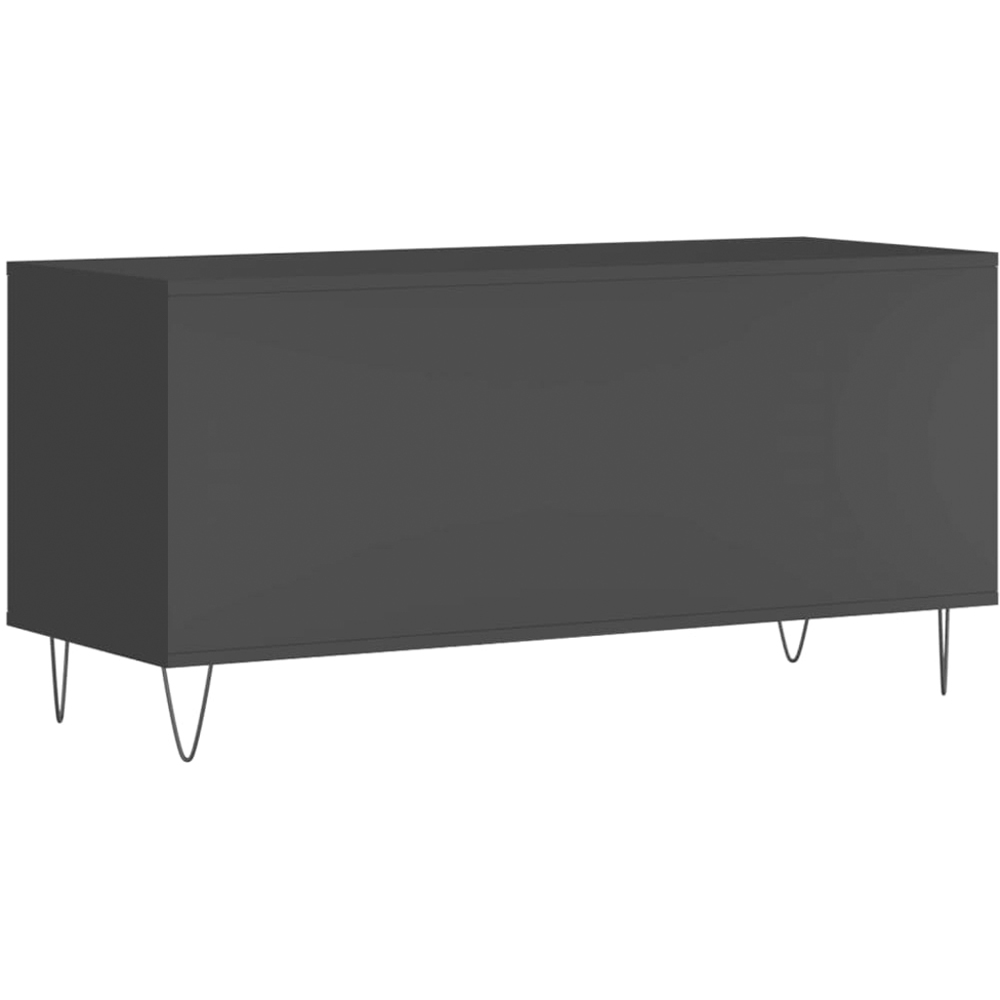 vidaXL 6 Shelf Black Record Cabinet Image 6