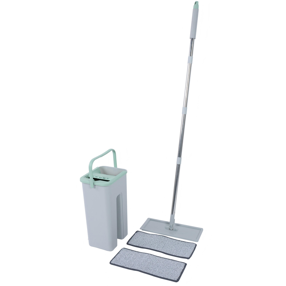 My Home Flat Mop with Bucket Grey Image 4