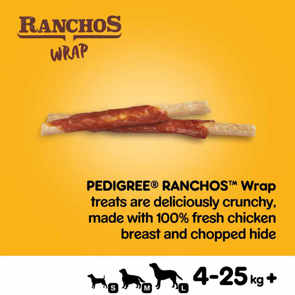 Pedigree Ranchos Chicken Wrap Adult Dog Treats 40g Treats 40g Image 8