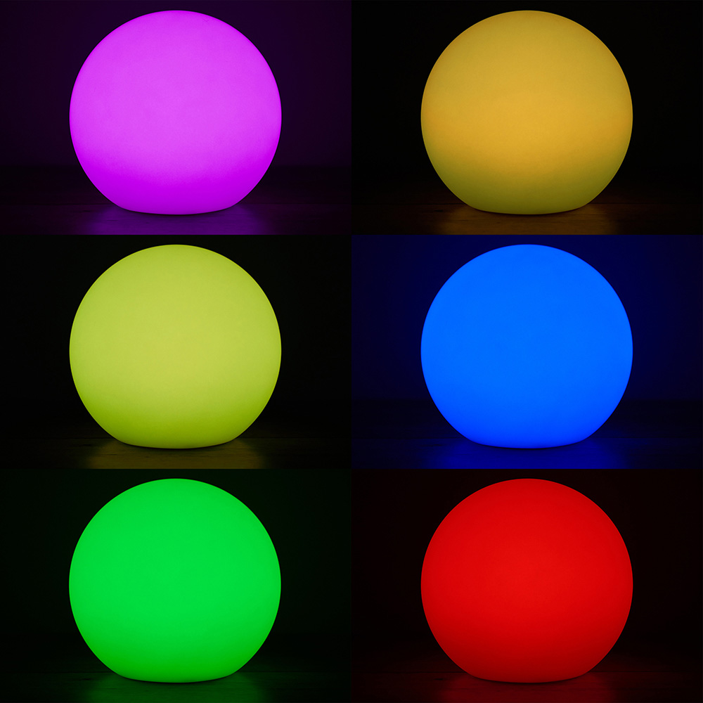 ValueLights Toka Large White LED Garden Ball Light Image 6