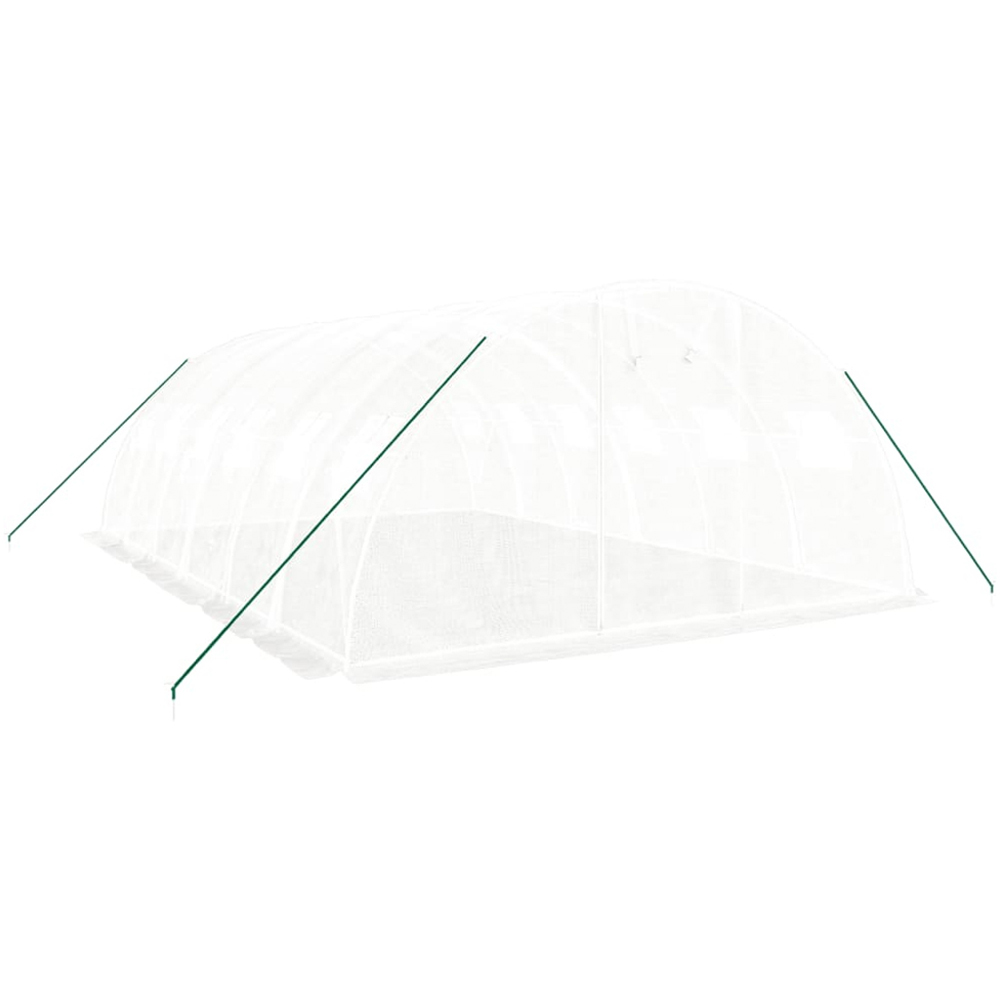 vidaXL White 13 x 19.6ft Greenhouse Image 2