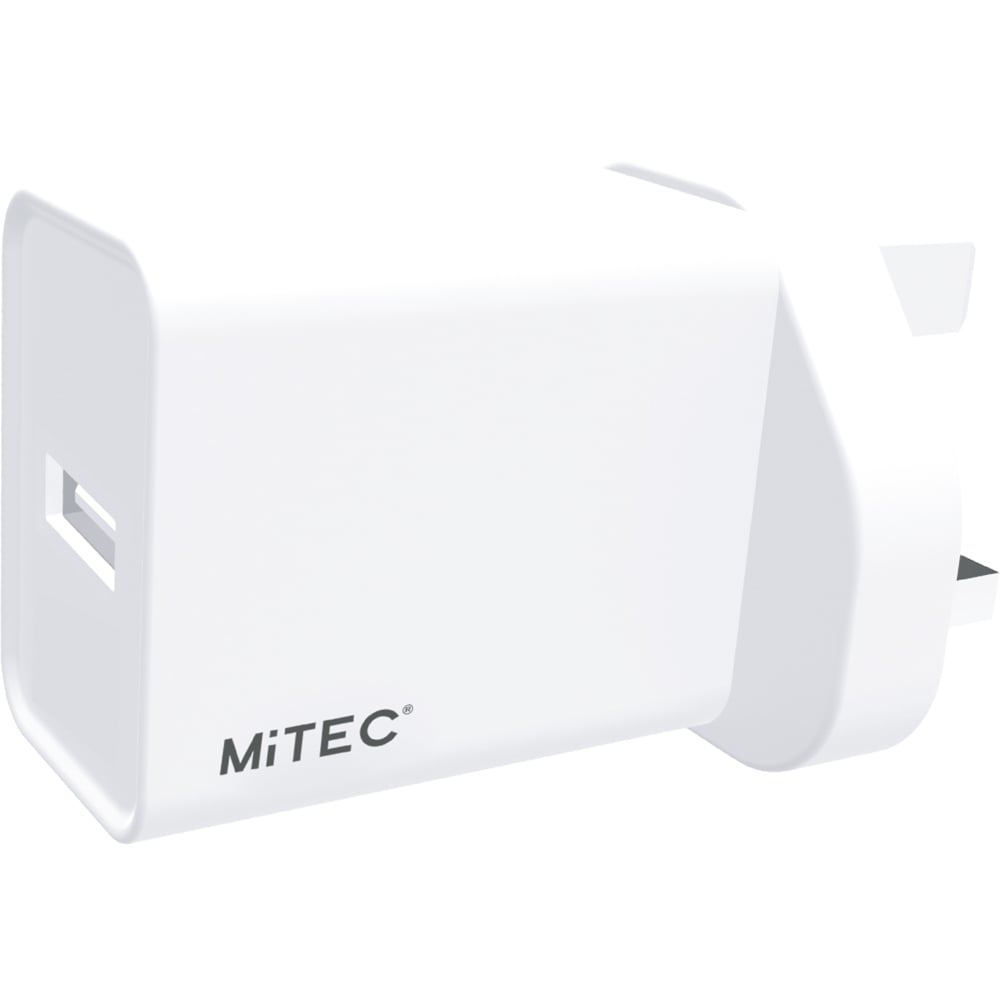 MiTEC MiPOWER White USB-A Mains Wall Charger 10W Image 1