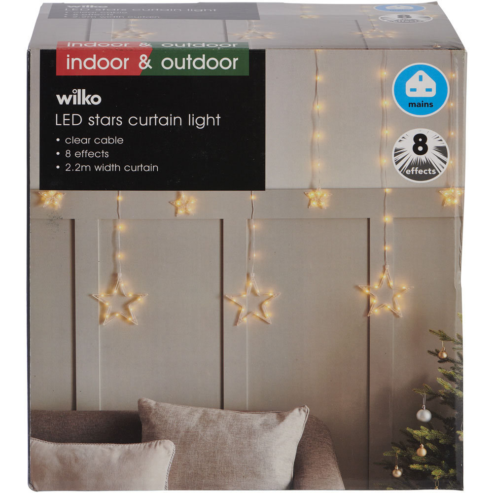 Wilko LED Stars Curtain Light Image 9