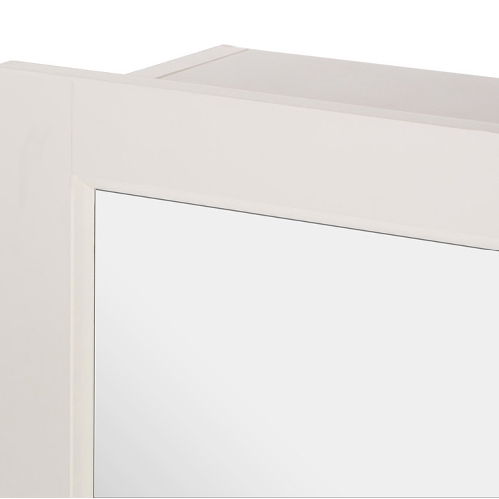 Premier Housewares White Mirror Bathroom Cabinet Image 8