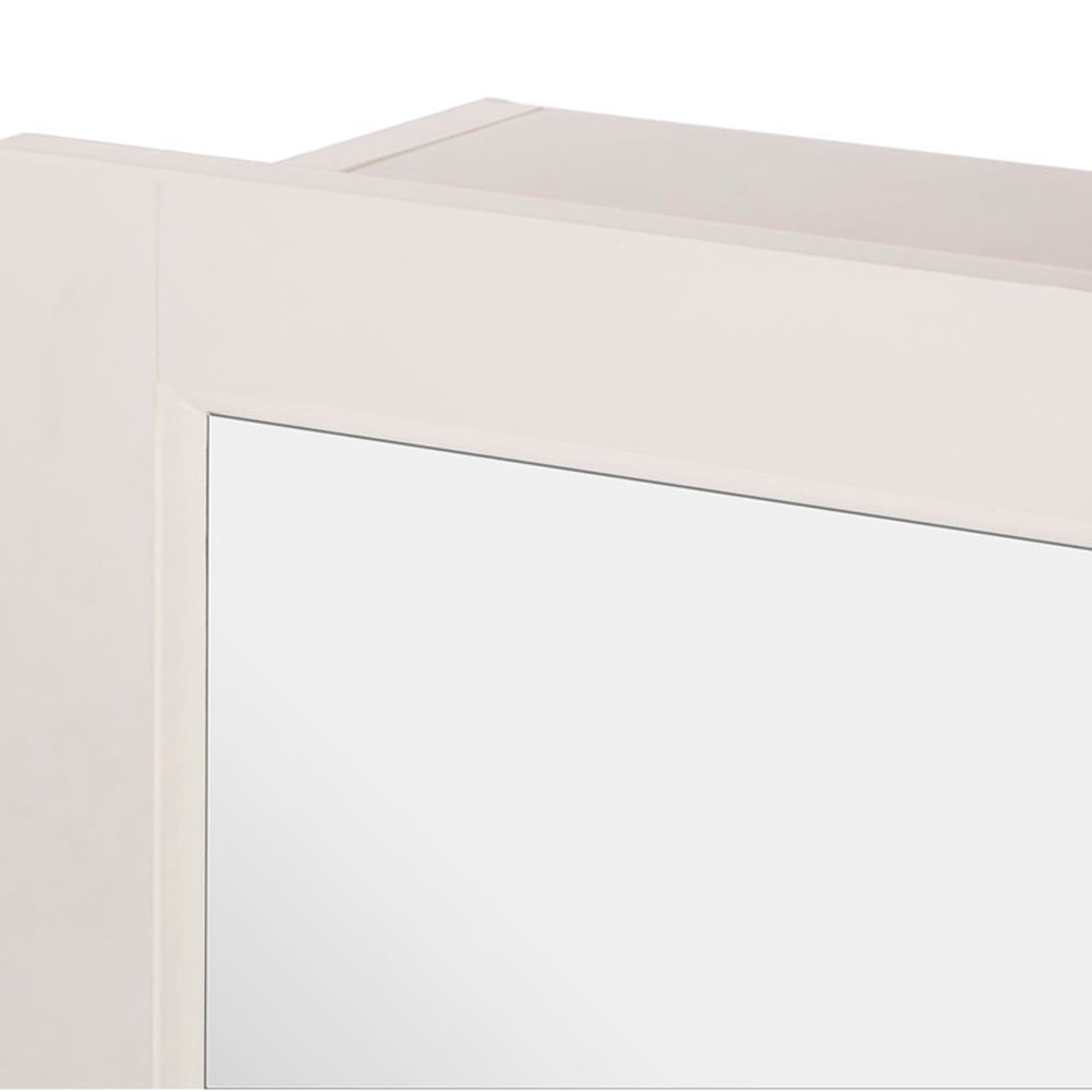 Premier Housewares White Mirror Bathroom Cabinet Image 8