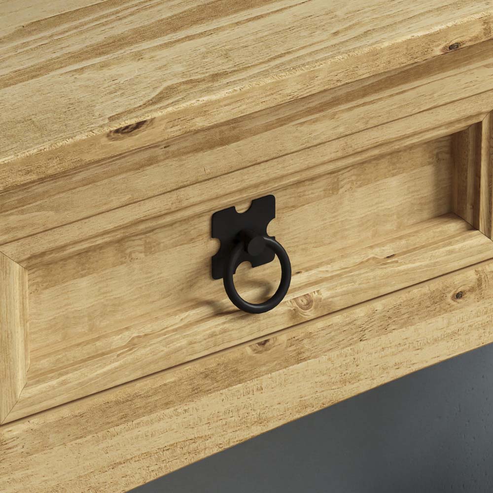 Vida Designs Corona 3 Drawer Pine Console Table Image 5