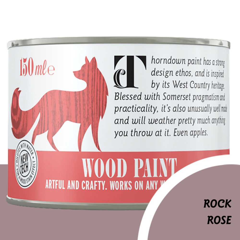 Thorndown Rock Rose Satin Wood Paint 150ml Image 3