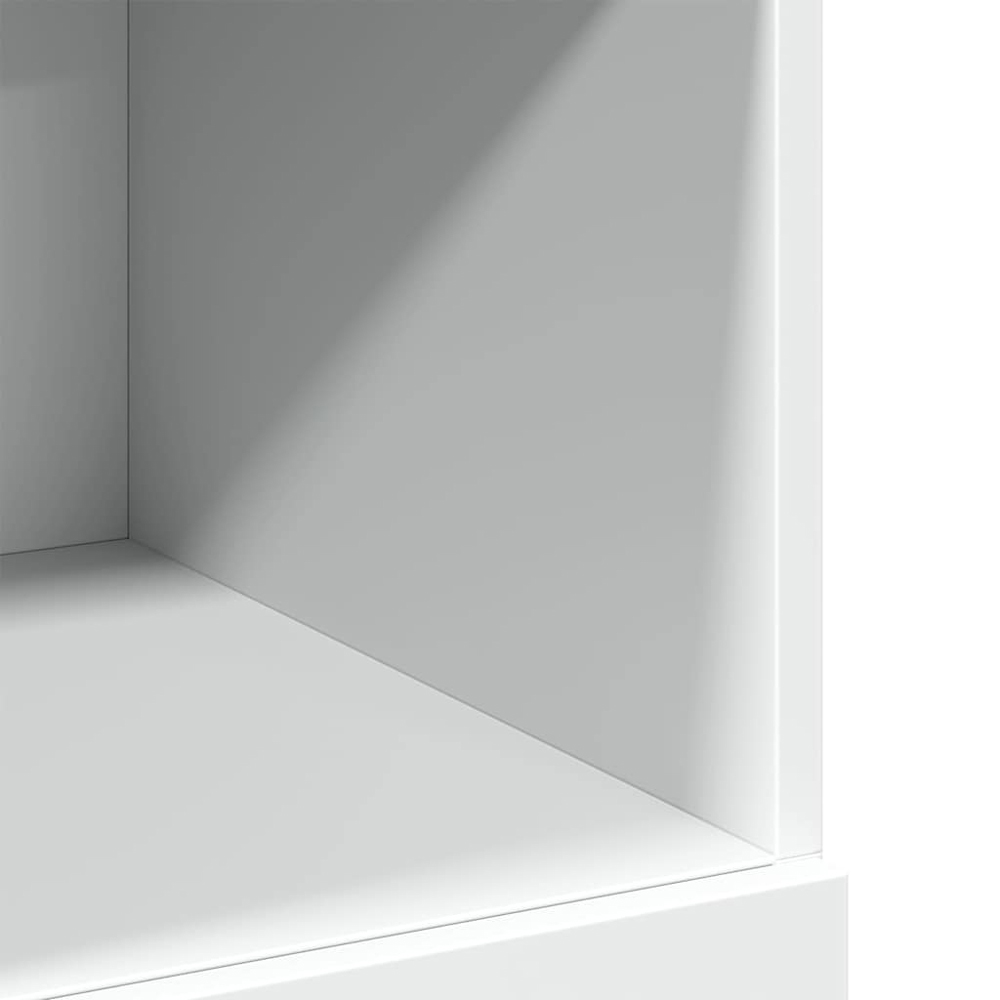 vidaXL 4 Drawer 6 Shelf White Highboard Image 8