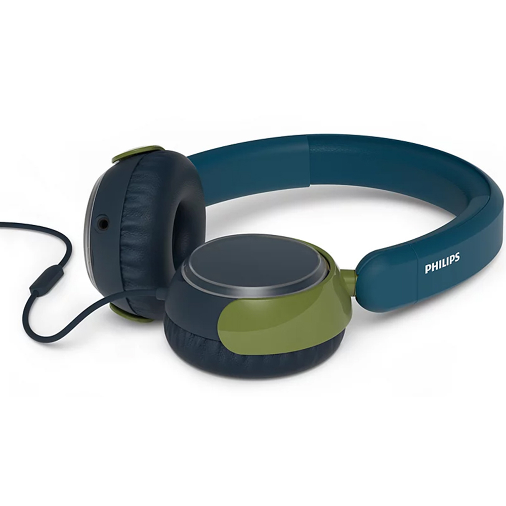 Philips TAK2000 Teal Kids Wired On-Ear Headphones Image 2