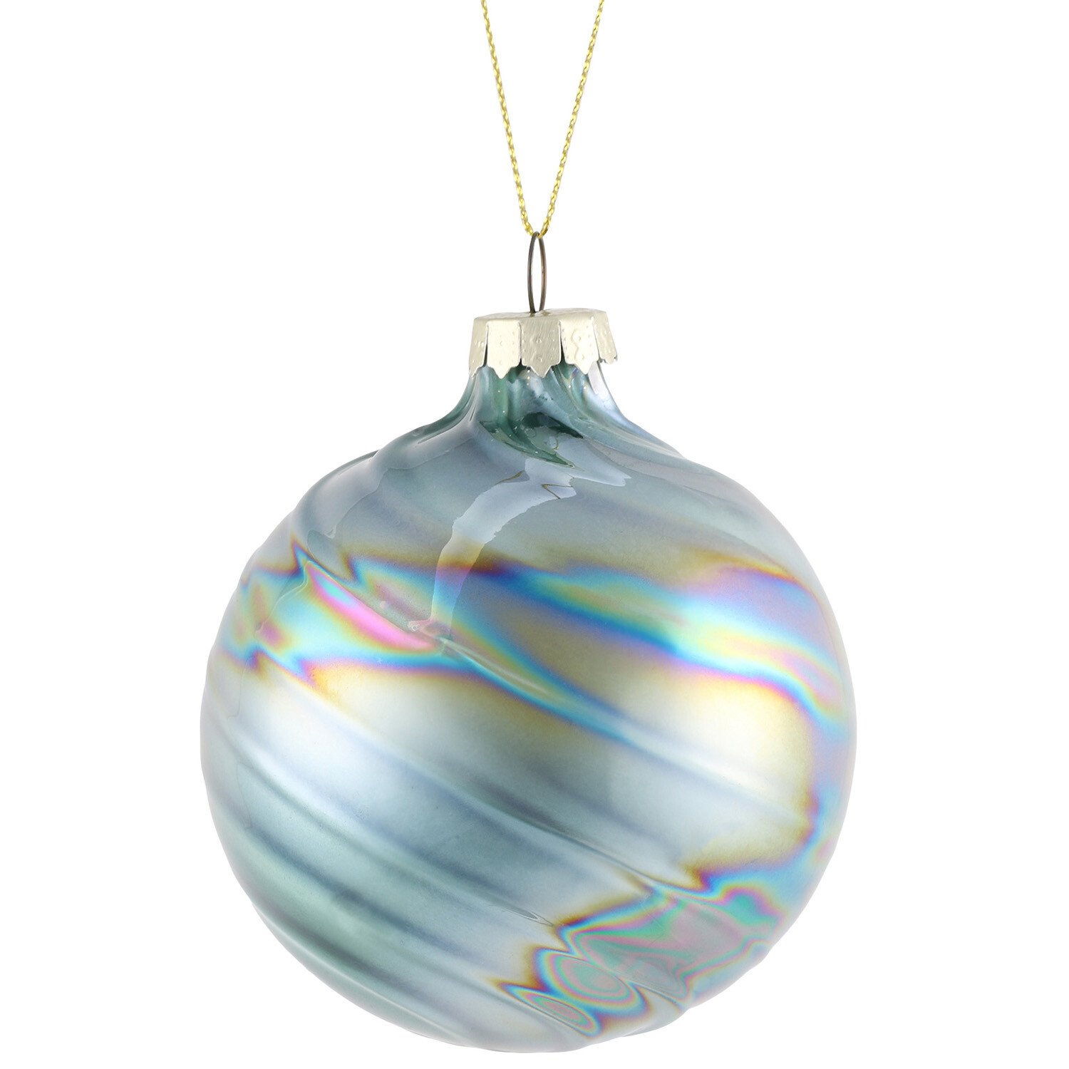 Marbled Twisted Bauble Emerald Image