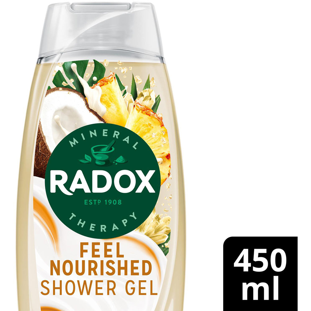 Radox Mineral Therapy Feel Nourished Coconut and Pineapple Shower Gel 450ml 12 Pack Image 4