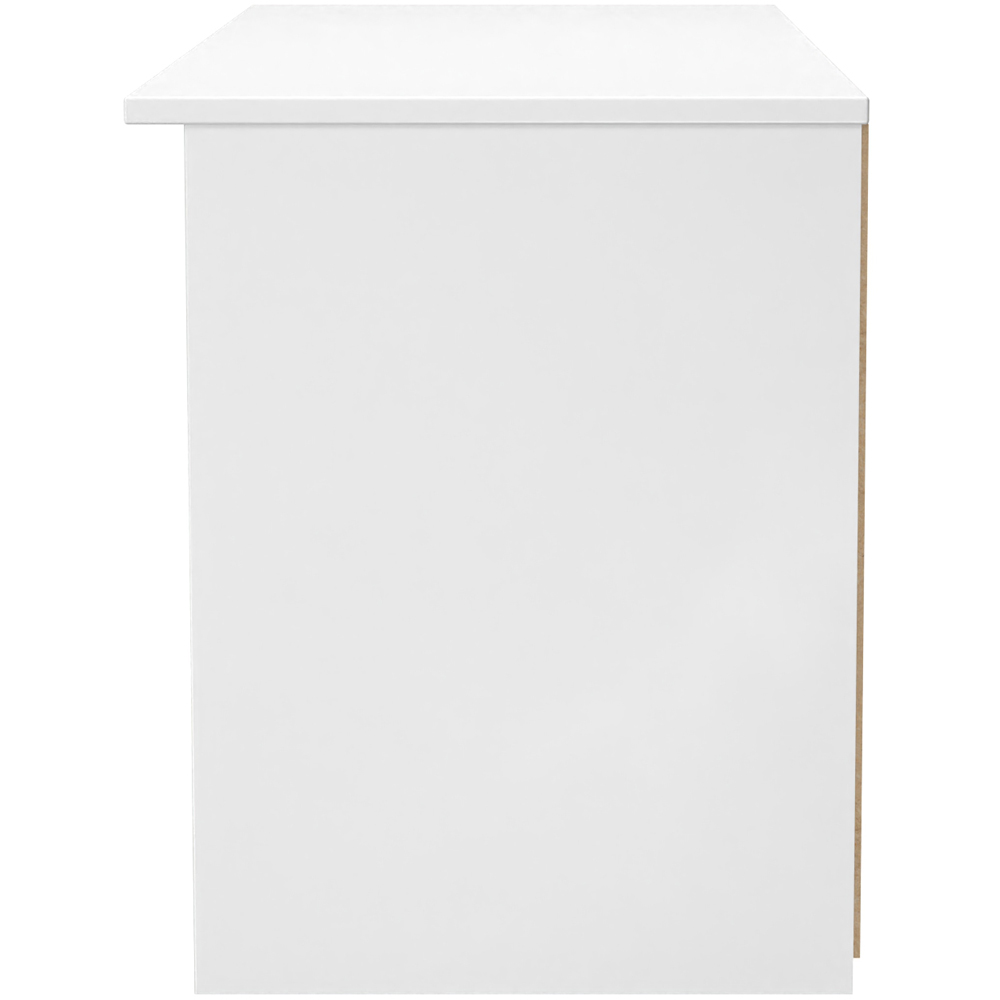 Crowndale Contrast Single Drawer Grey Matt and White TV Unit Ready Assembled Image 3