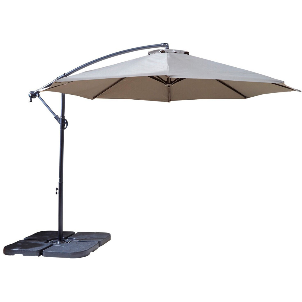 Neo Grey Parasol with Water Base 3m Image 1