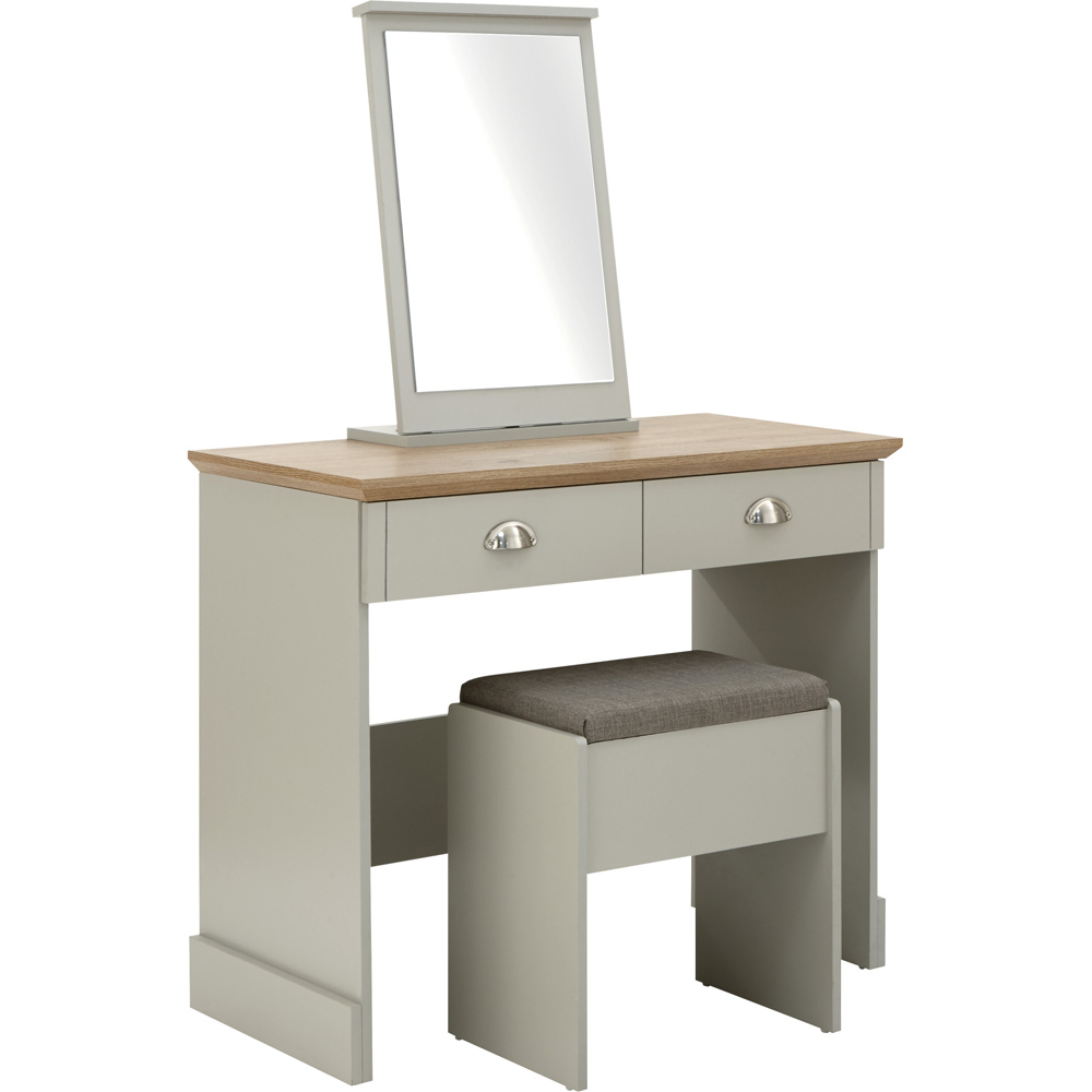 GFW Kendal Grey Dressing Table Set Image 2