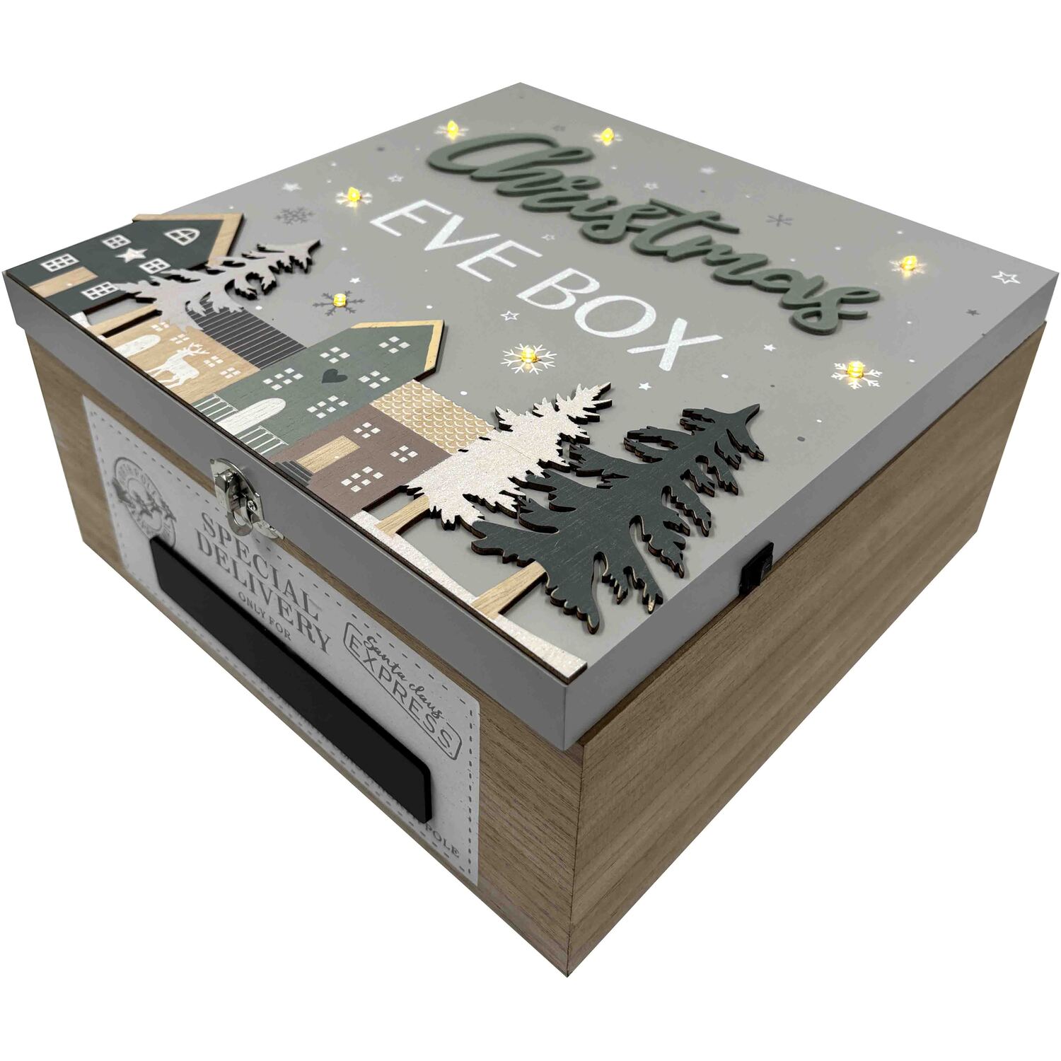 LED Christmas Eve Box - Grey Image 2