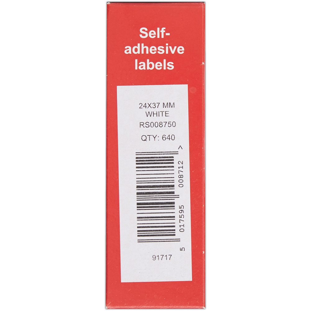 Blick White Rectangular Self Adhesive Label in Dispenser 24 x 37mm 640 Pack Image 3