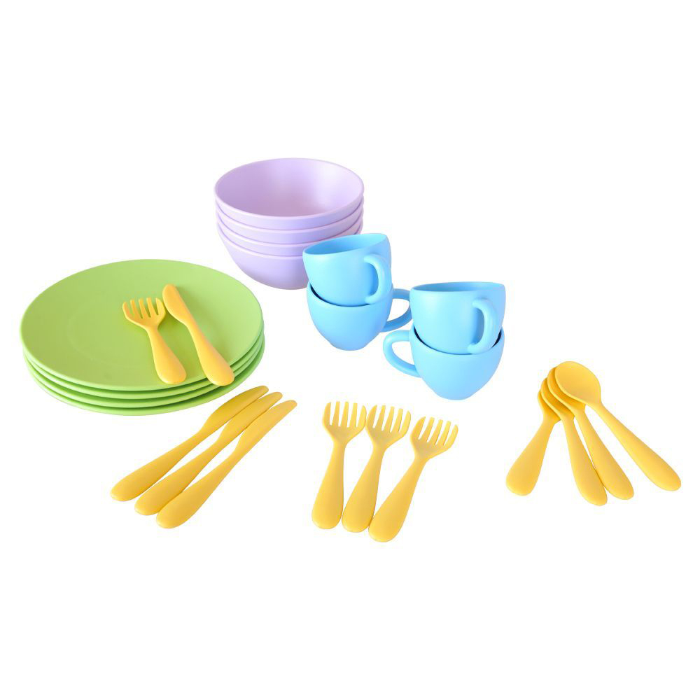 BigJigs Toys Green Toys Children's Dinner Set Image 2