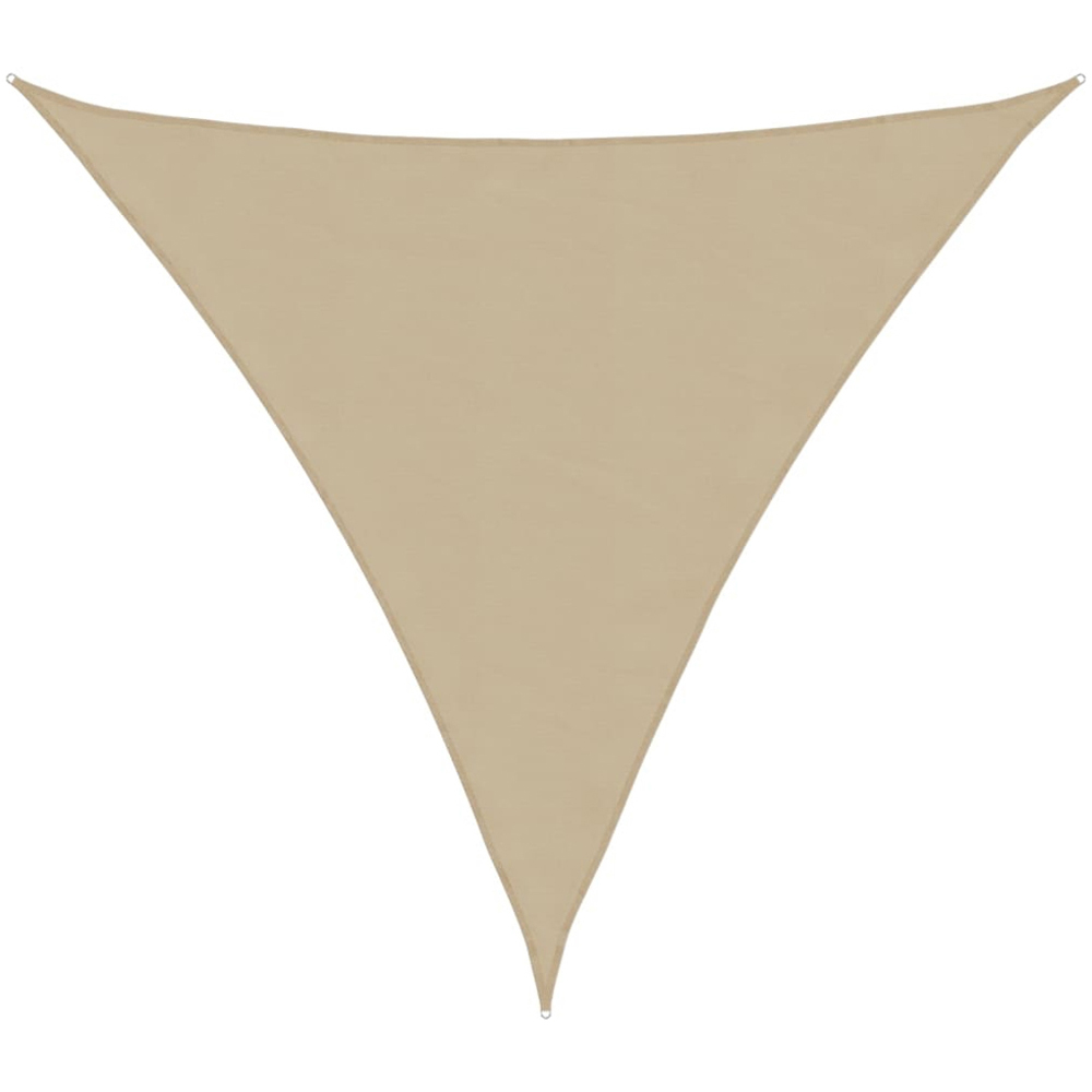 vidaXL Beige Triangular Sun Shade Sail 2 x 2 x 2m Image 1