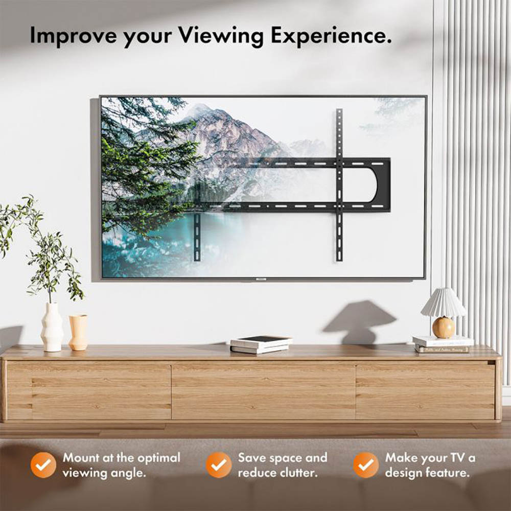 VonHaus 60 to 120 inch Flat to Wall TV Mount Image 4
