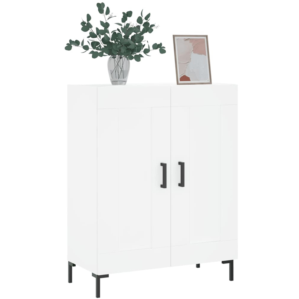 vidaXL 2 Door White Sideboard Image 3