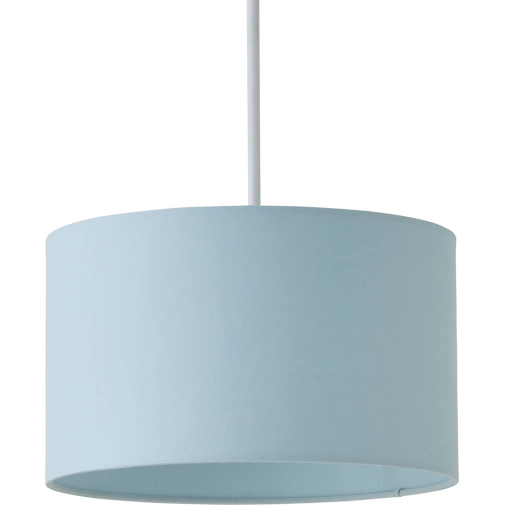 ValueLights Reni Duck Egg Fabric Small Drum Ceiling Lamp Shade Image 1