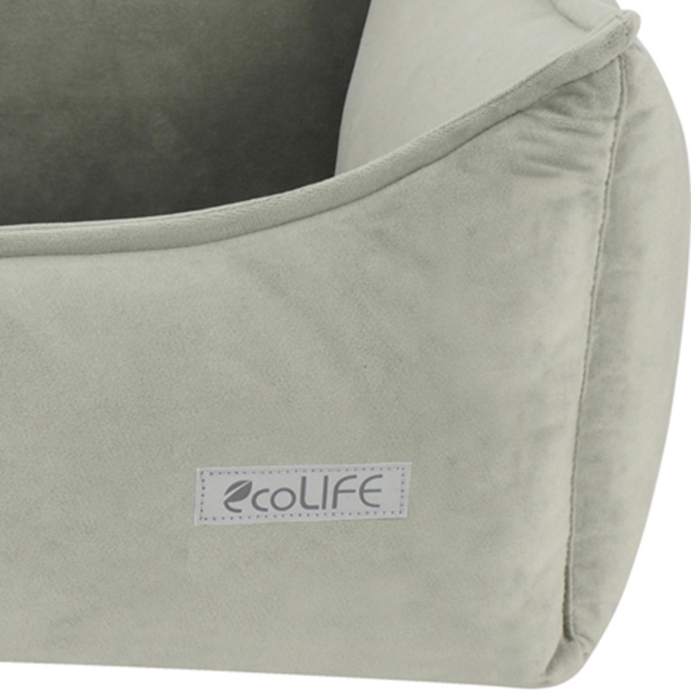 Snug & Cosy Eco XL Oyster Rectangle Pet Bed Image 3
