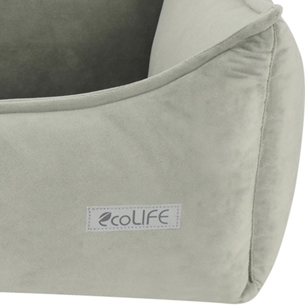 Snug & Cosy Eco Medium Oyster Rectangle Pet Bed Image 3