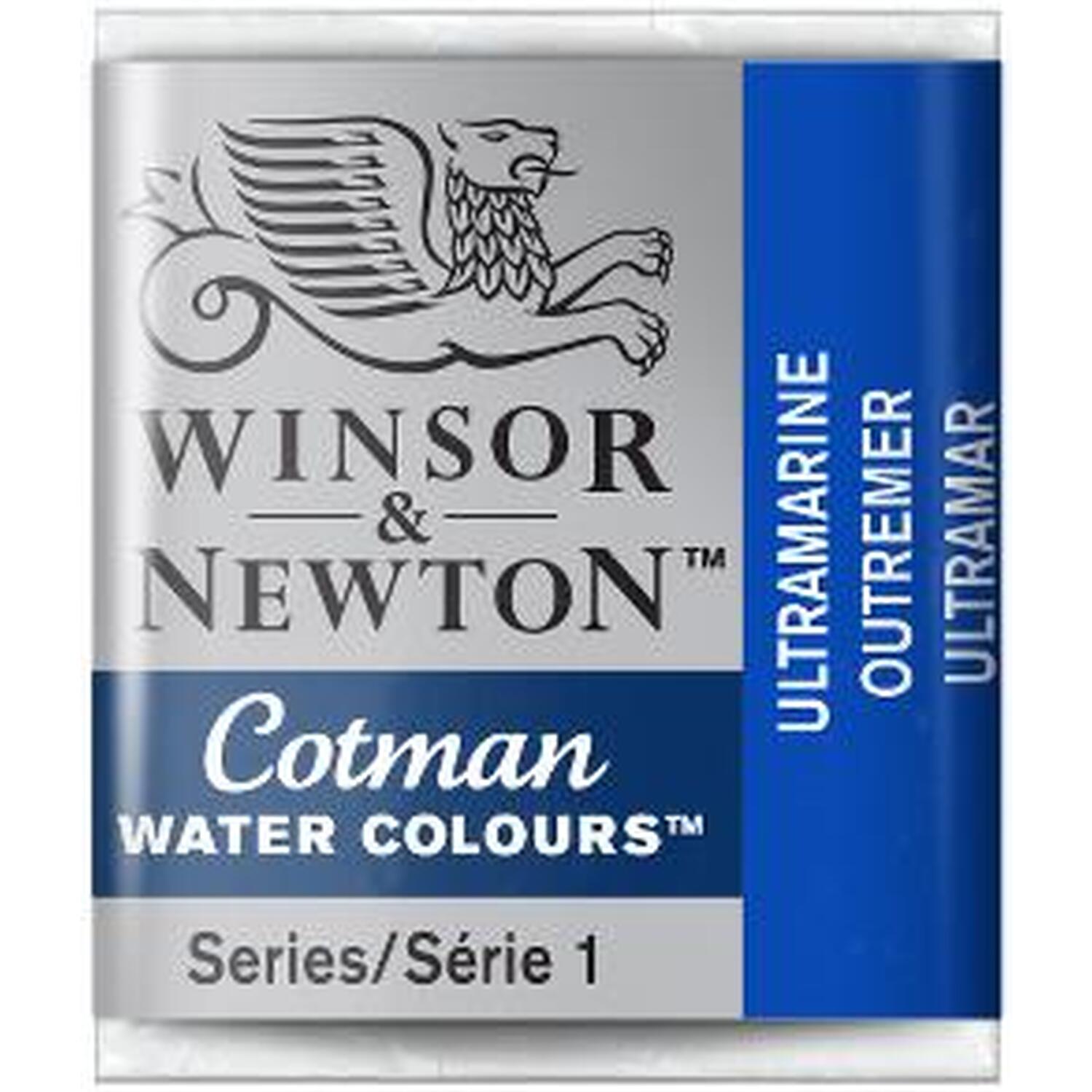 Winsor and Newton Cotman Watercolour Half Pan Paint - Ultramarine Image