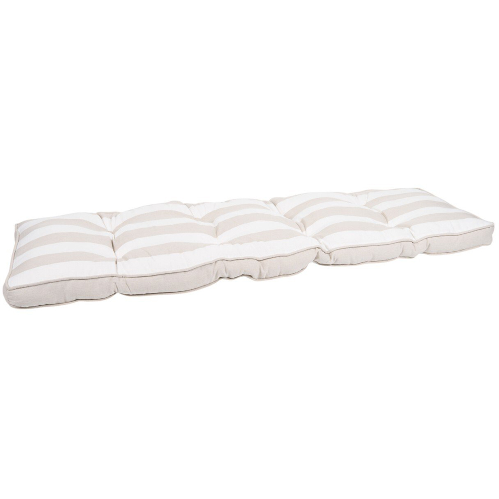 Stripe Bench Pad Taupe Image 2