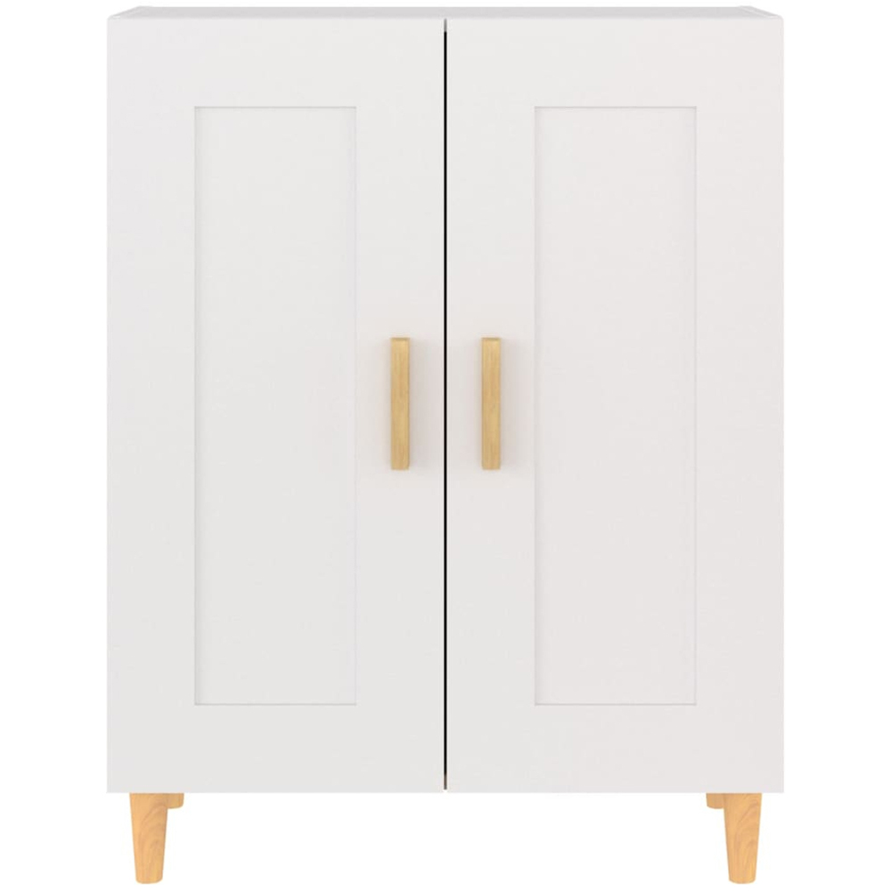 vidaXL 2 Door White Sideboard Image 6