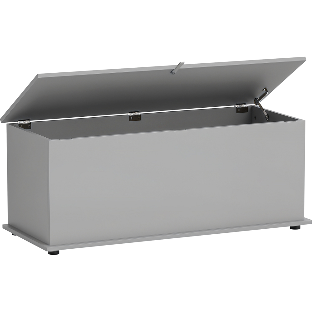 HOMCOM Grey Storage Box with Lid 113L Image 2