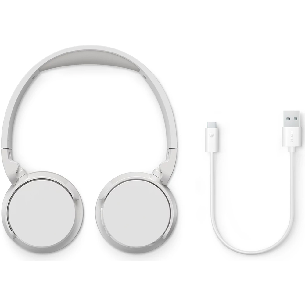 Philips TAH3209 White Passive Noise Isolation Lightweight On-Ear Wireless BT Headphones Image 6