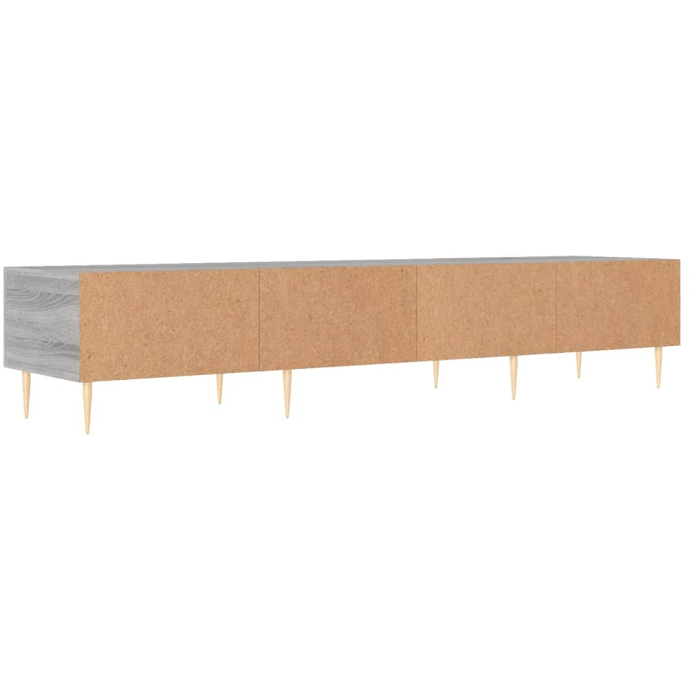 vidaXL 3 Drawer Grey Sonoma Wide TV Cabinet Image 8